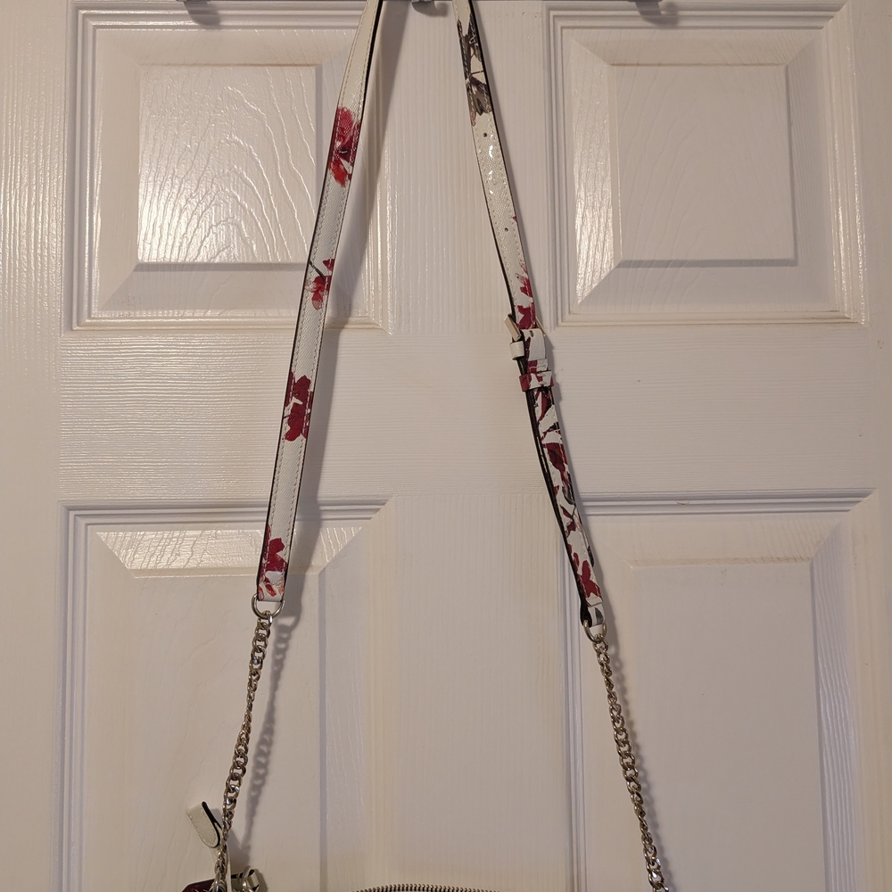 GUESS Floral Crossbody Bag - White and Red - Picture 4 of 7